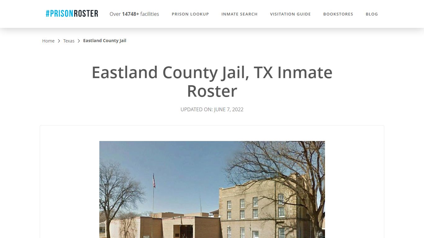 Eastland County Jail, TX Inmate Roster