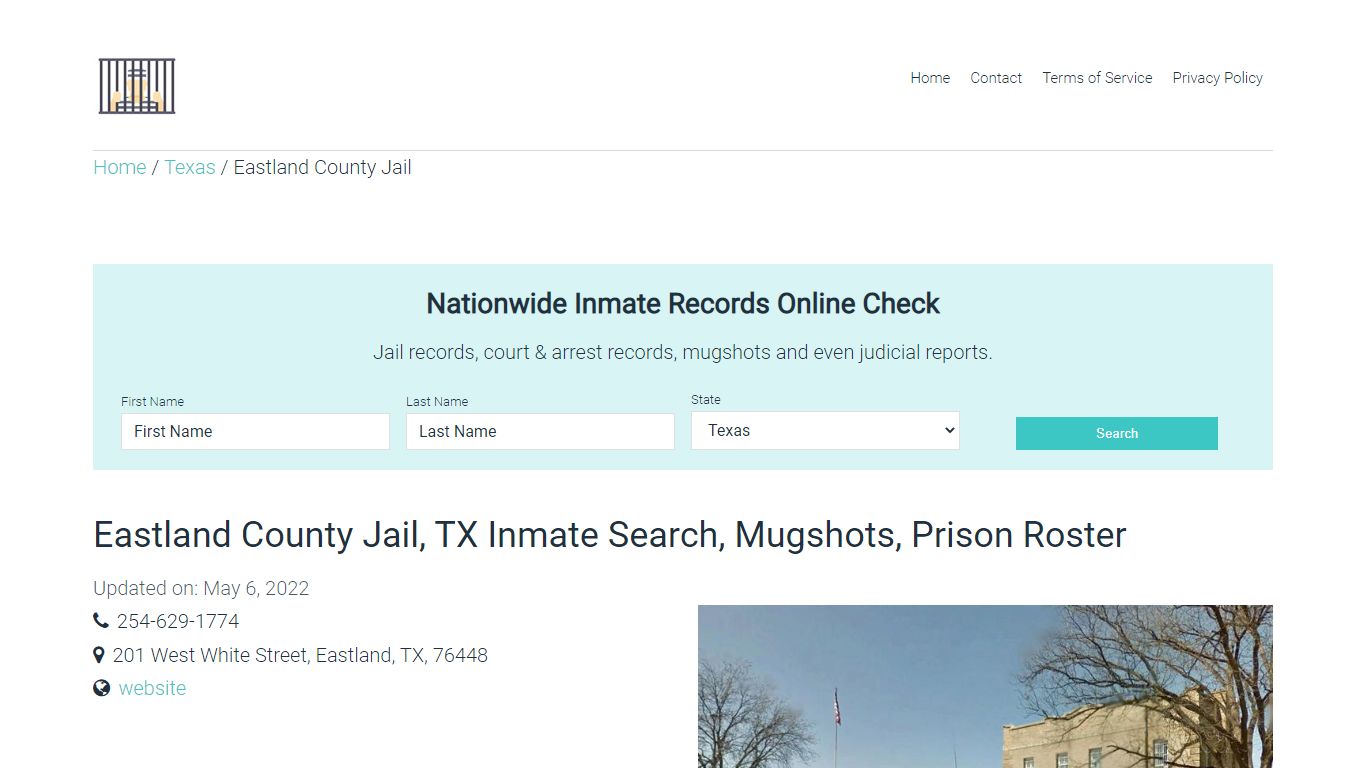 Eastland County Jail, TX Inmate Search, Mugshots, Prison ...